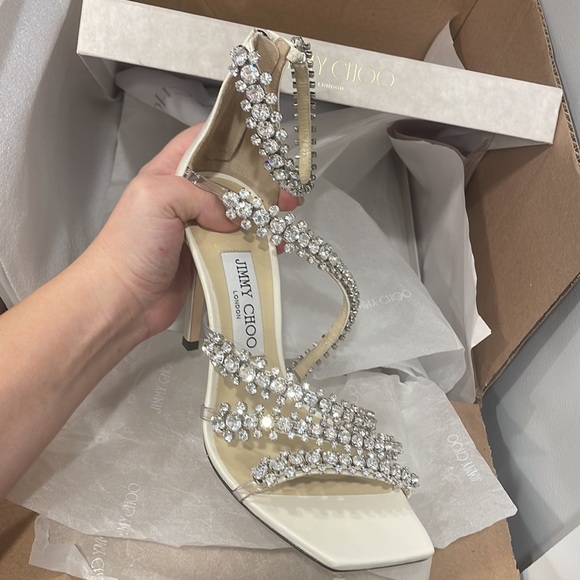 Jimmy choo womens josefine 100 crystal high heal cost 2,400$ with tax & shipping - Picture 7 of 10